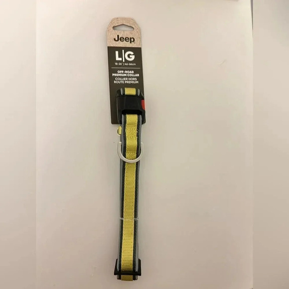 Jeep Slick Rock Rubber Dog Collar Large L Waterproof Collar Green - Picture 2 of 5